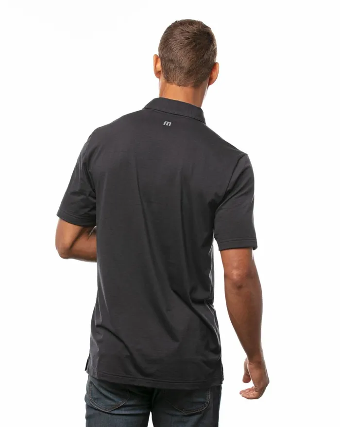 Men Polos TravisMathew LATE NIGHTS POLO Black