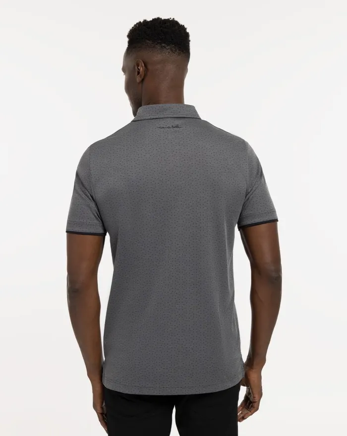 Men Polos TravisMathew LIGHT VALLEY POLO Heather Dark Grey