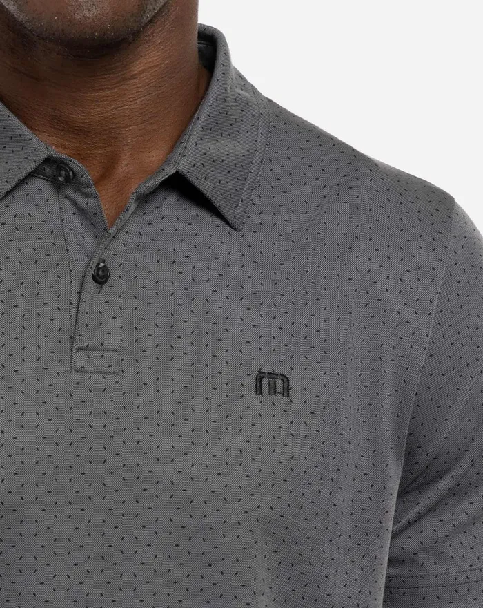 Men Polos TravisMathew LIGHT VALLEY POLO Heather Dark Grey