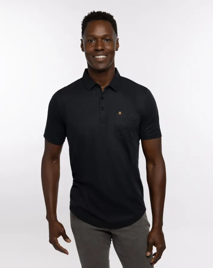 Men Polos TravisMathew LIKE A LOCAL POLO Black