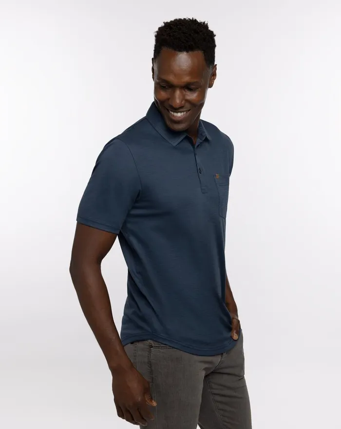 Men Polos TravisMathew LIKE A LOCAL POLO Dress Blues