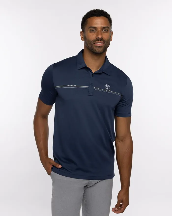 Men Polos TravisMathew LUNA SOL POLO Dress Blues