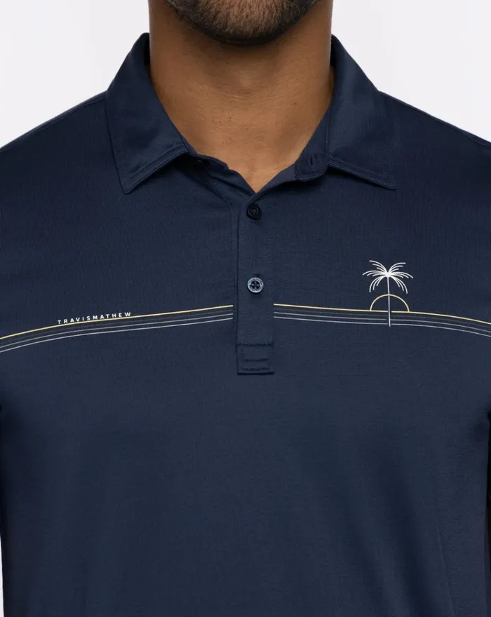 Men Polos TravisMathew LUNA SOL POLO Dress Blues