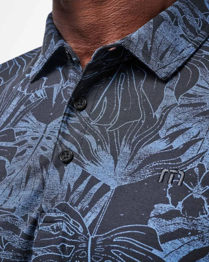 Men Polos TravisMathew MAINLANDERS POLO Black