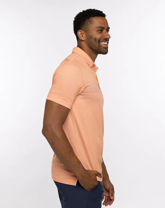 Men Polos TravisMathew MESA CENTRAL POLO Heather Melon