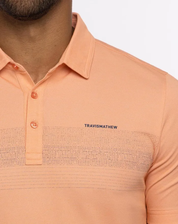 Men Polos TravisMathew MESA CENTRAL POLO Heather Melon