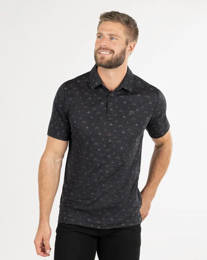 Men Polos TravisMathew MODESTO POLO Black