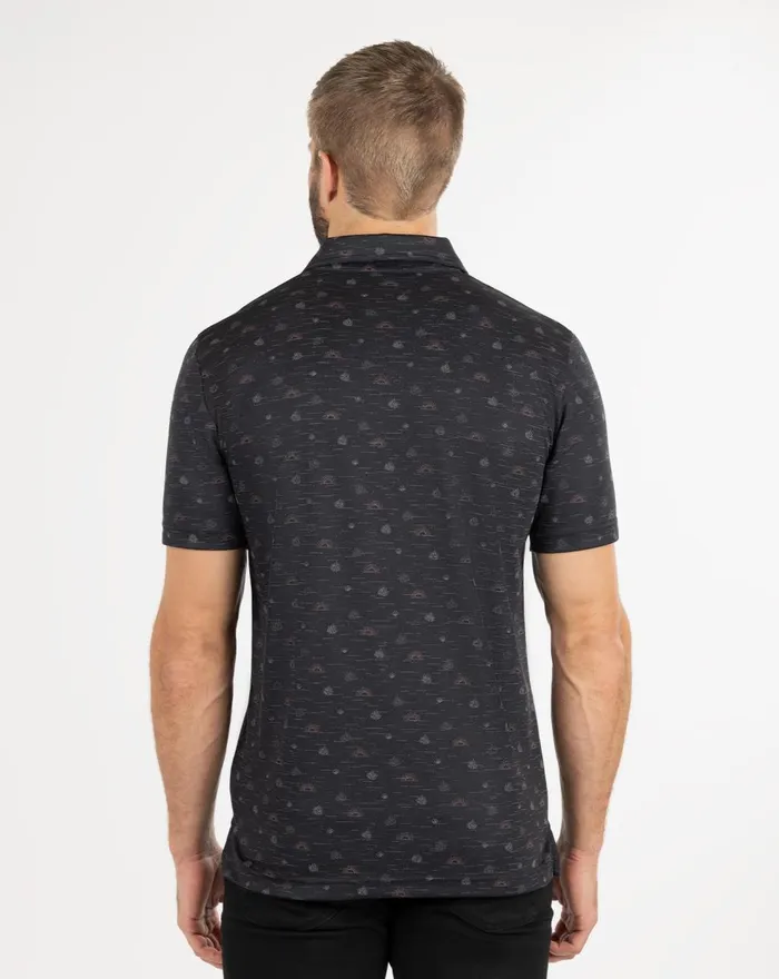 Men Polos TravisMathew MODESTO POLO Black