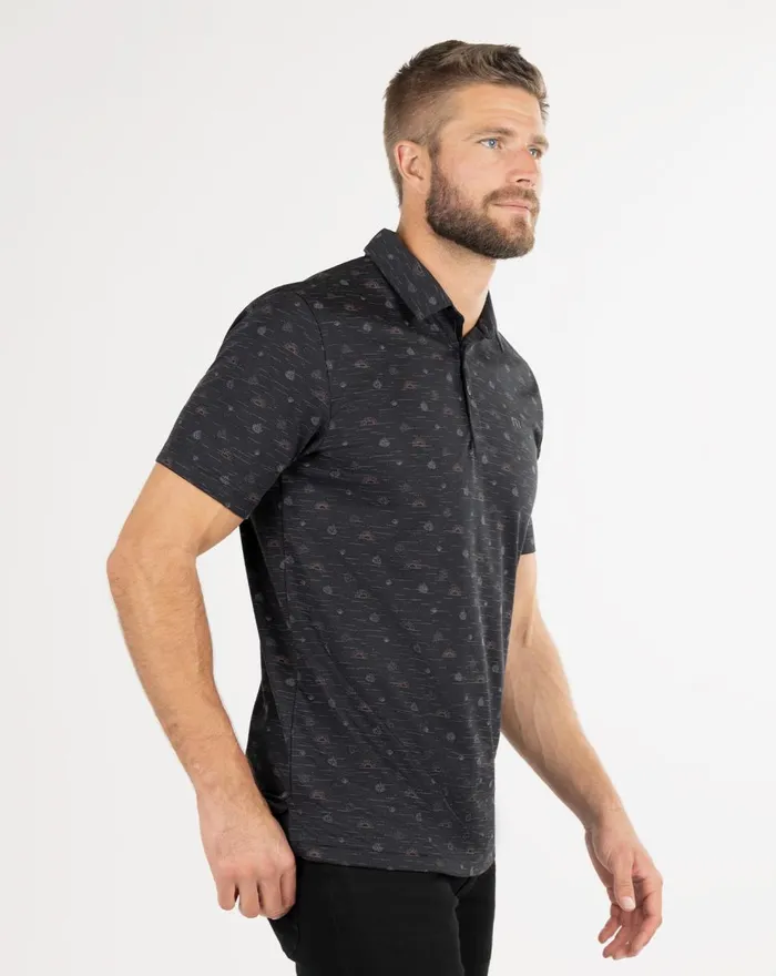 Men Polos TravisMathew MODESTO POLO Black