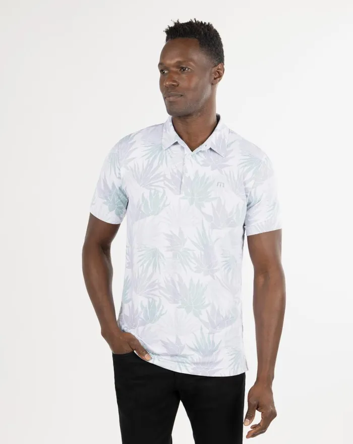 Men Polos TravisMathew MOGUL POLO White