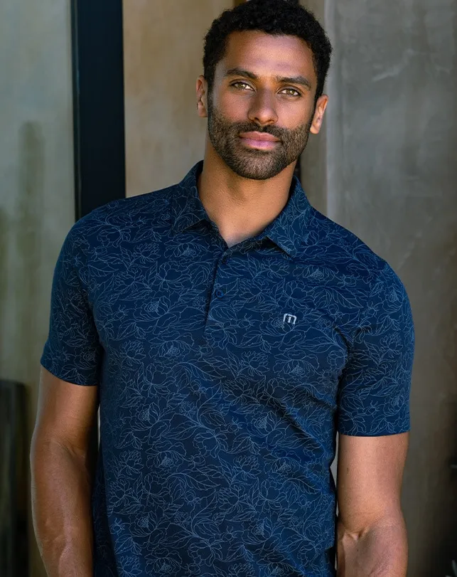 Men Polos TravisMathew MONSTERA POLO Total Eclipse Men Polos TravisMathew MONSTERA POLO Total Eclipse