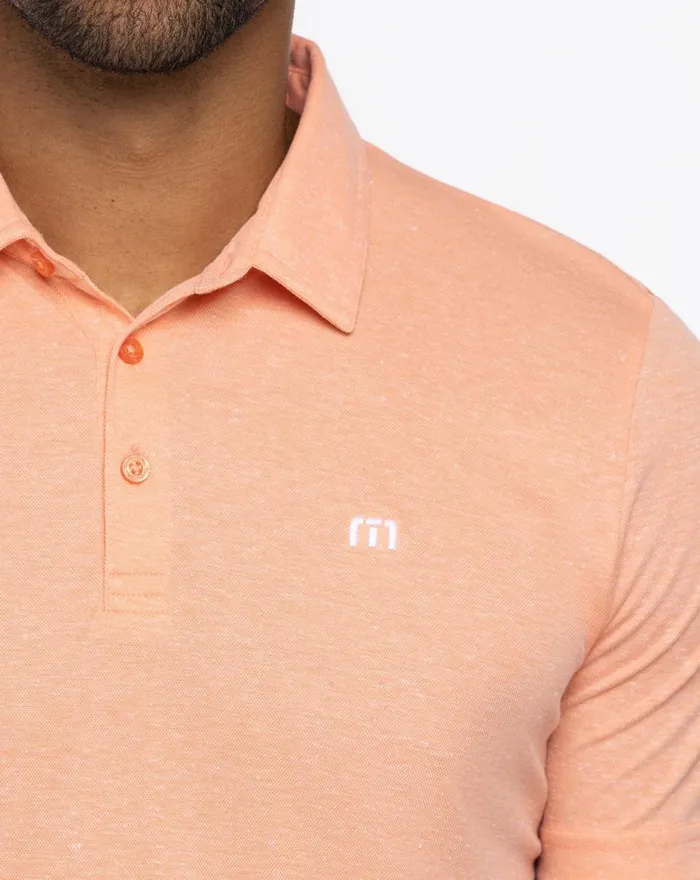 Men Polos TravisMathew MUCHO GUSTO POLO Heather Melon