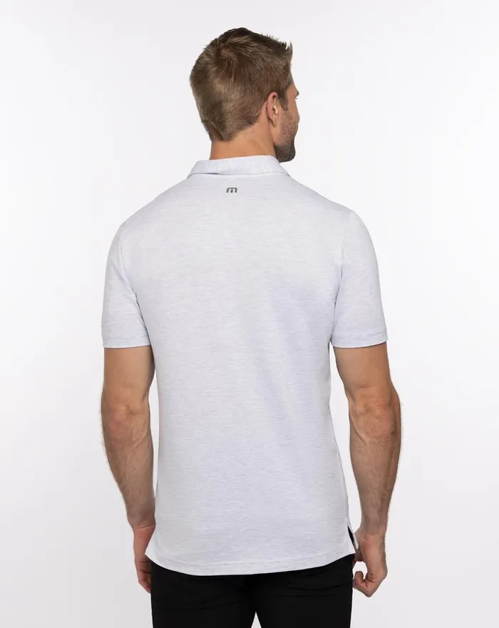 Men Polos TravisMathew NEOTROPICAL POLO Heather Light Grey