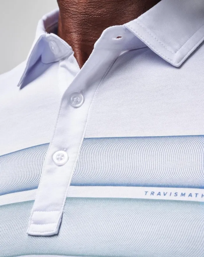 Men Polos TravisMathew OCEAN TIME POLO White