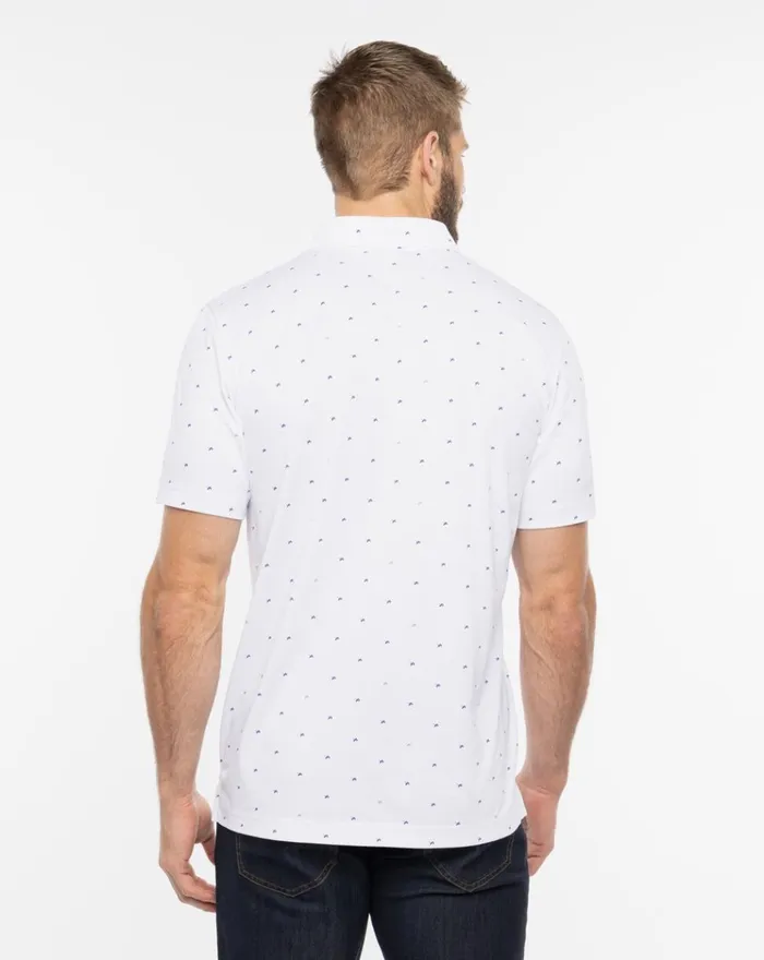 Men Polos TravisMathew ON THE SCREWS POLO White