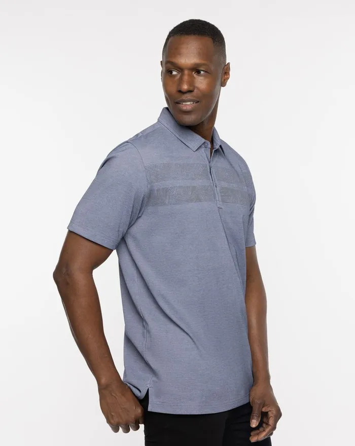 Men Polos TravisMathew ONE TO REMEMBER POLO Heather Peacoat