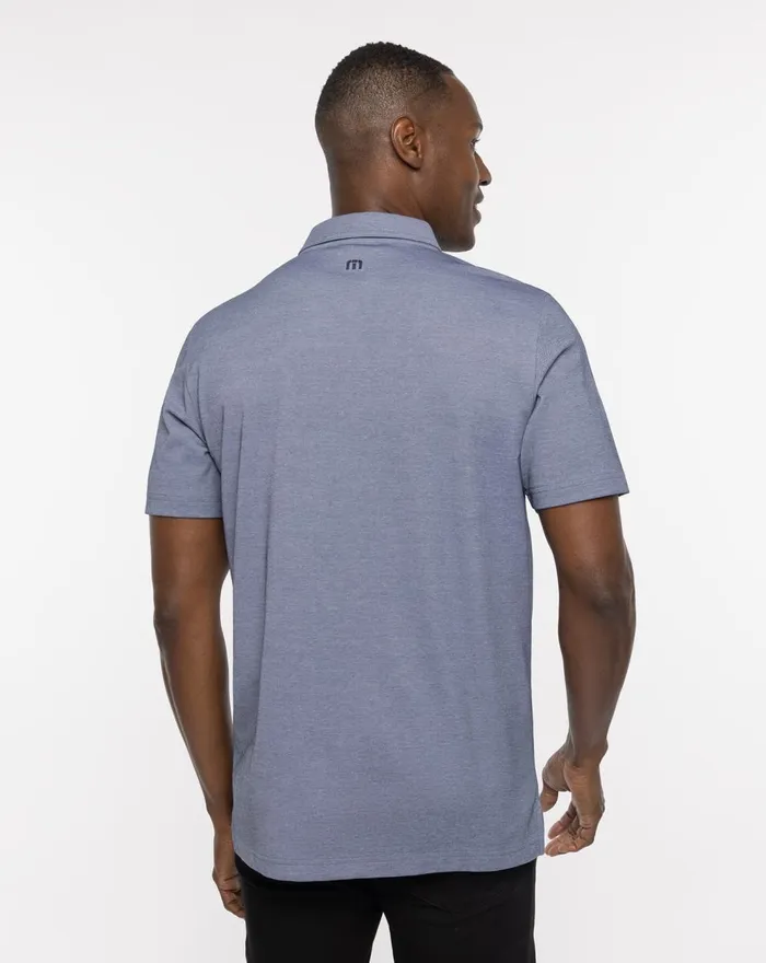 Men Polos TravisMathew ONE TO REMEMBER POLO Heather Peacoat