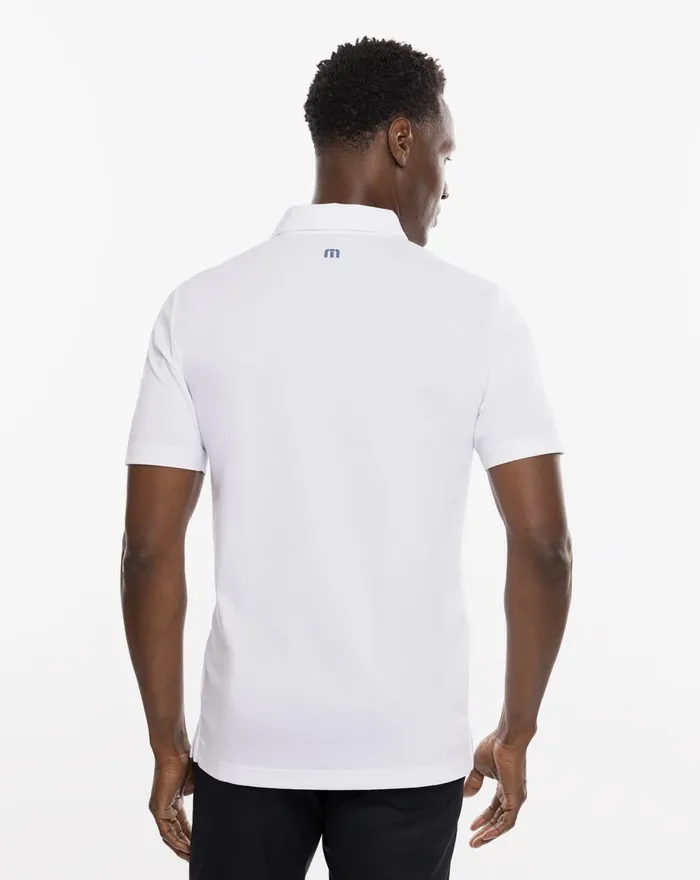 Men Polos TravisMathew OVER THE FENCE POLO White
