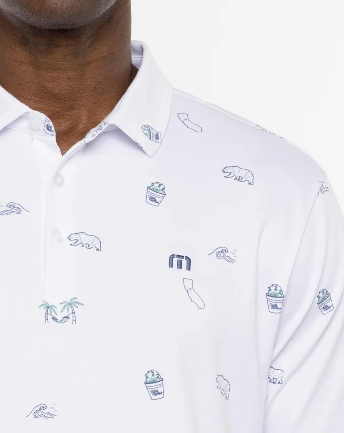 Men Polos TravisMathew PACIFIC SHORES POLO White