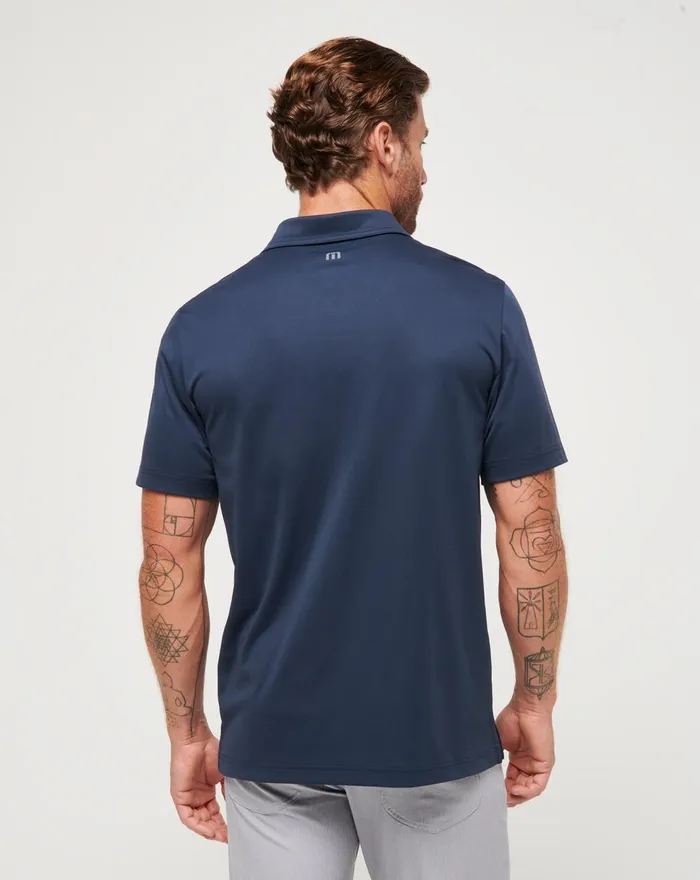 Men Polos TravisMathew PIER RUNNER POLO Total Eclipse