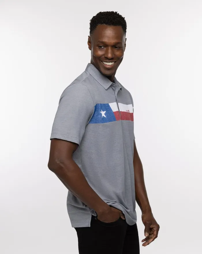 Men Polos TravisMathew RATTLER POLO Heather Quiet Shade
