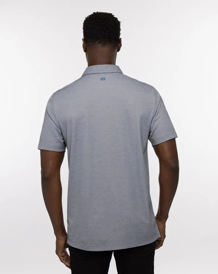 Men Polos TravisMathew RATTLER POLO Heather Quiet Shade