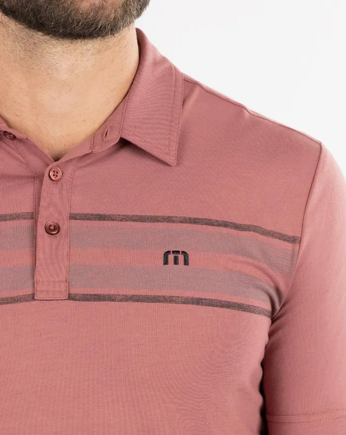 Men Polos TravisMathew RED RIVER POLO Roan Rouge