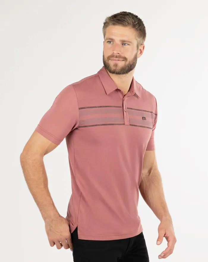 Men Polos TravisMathew RED RIVER POLO Roan Rouge