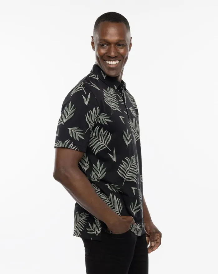 Men Polos TravisMathew RESORT TOWN POLO Black