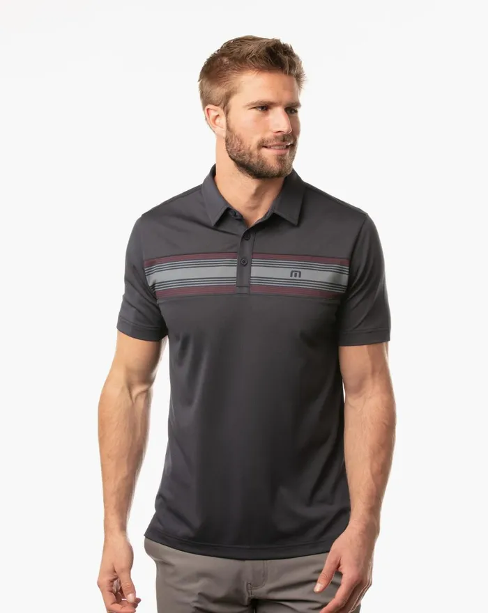 Men Polos TravisMathew ROUTE 85 POLO Blue Nights