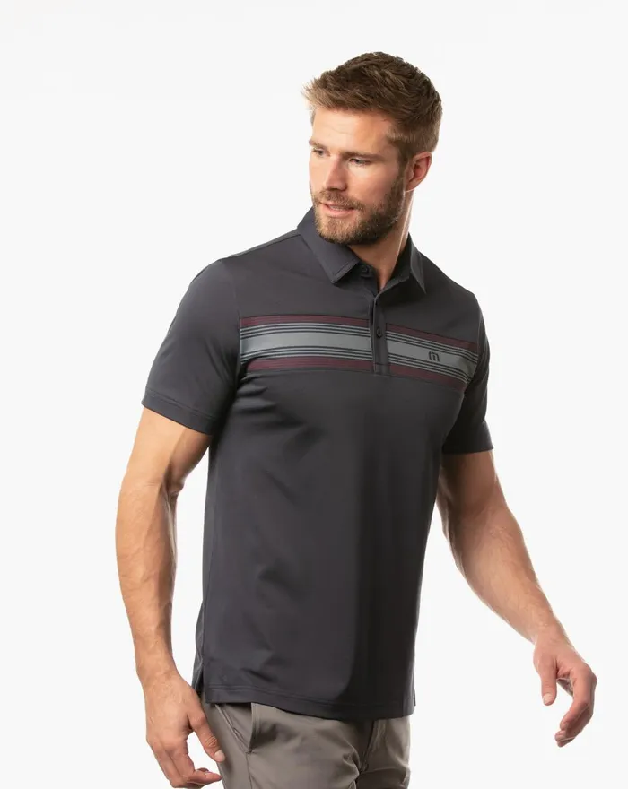 Men Polos TravisMathew ROUTE 85 POLO Blue Nights