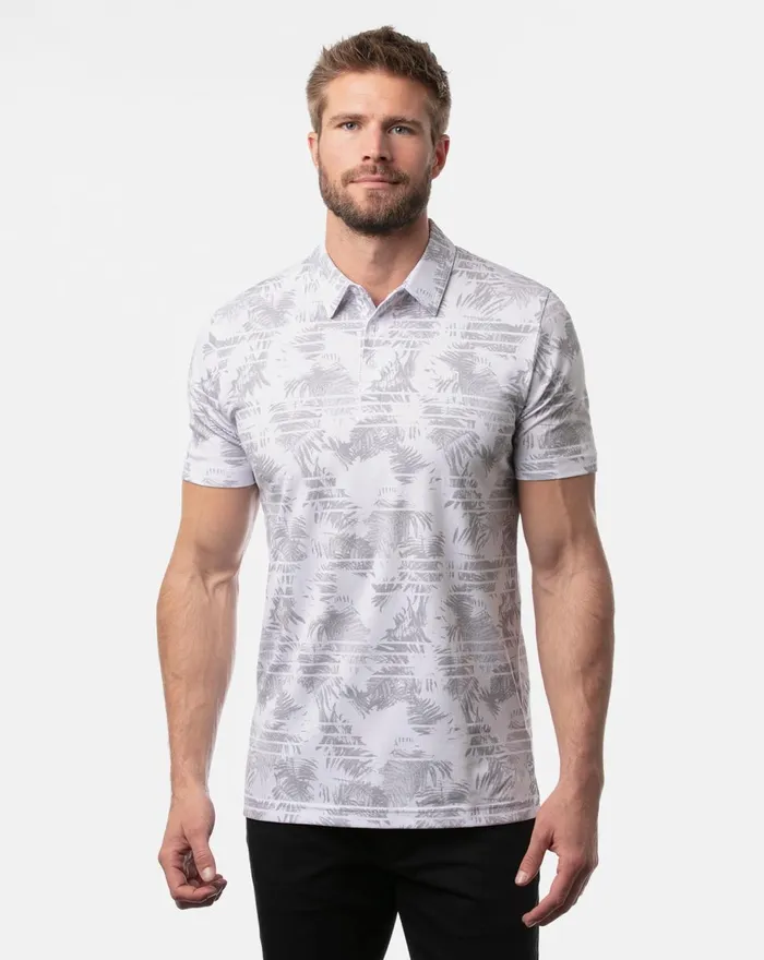 Men Polos TravisMathew SEASIDE BLUE POLO White