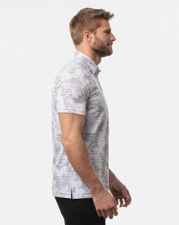 Men Polos TravisMathew SEASIDE BLUE POLO White