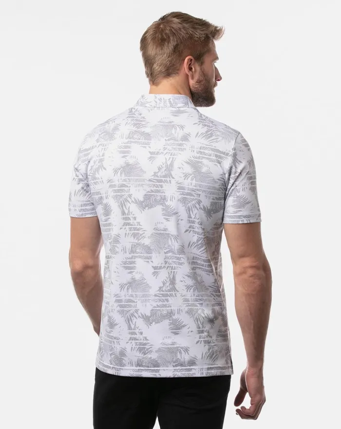 Men Polos TravisMathew SEASIDE BLUE POLO White