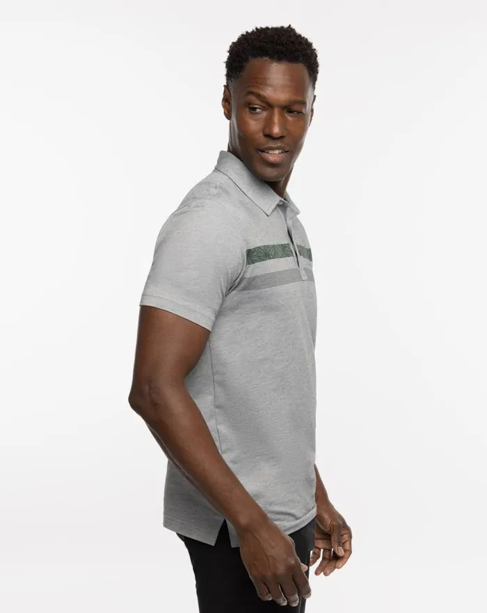 Men Polos TravisMathew SEASONAL SHADE POLO Heather Medium Grey
