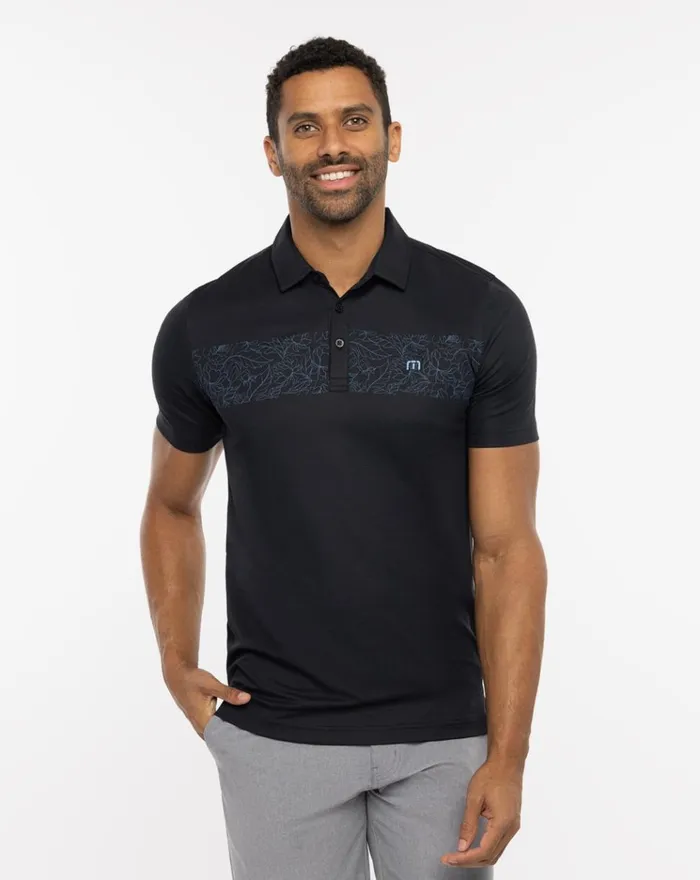 Men Polos TravisMathew SECLUDED BEACH POLO Black