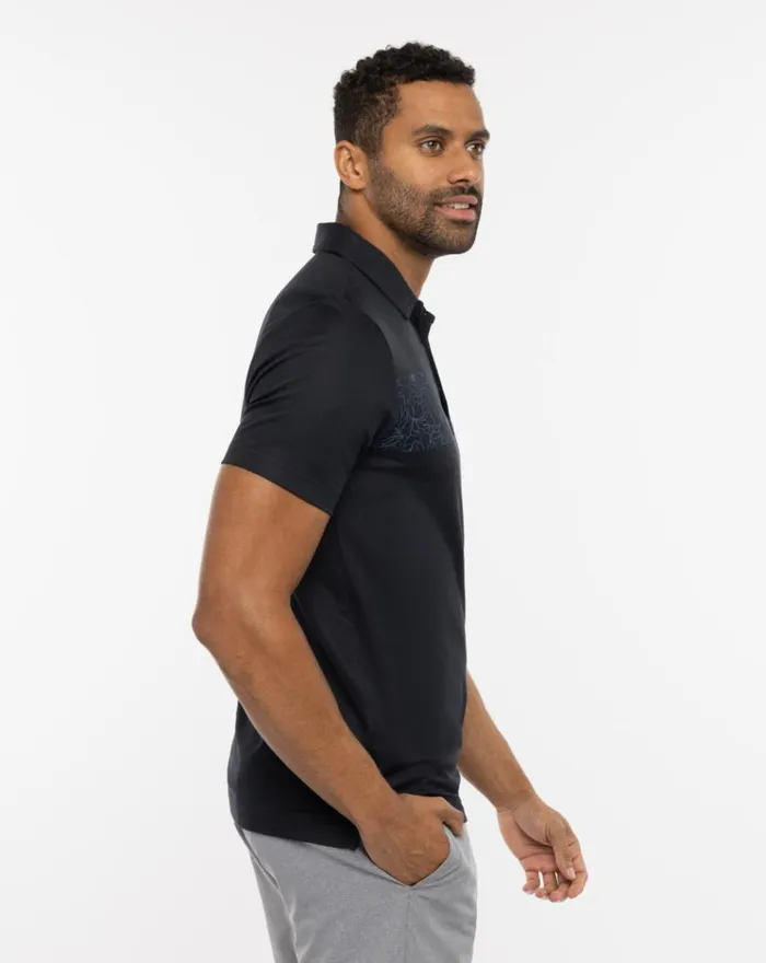 Men Polos TravisMathew SECLUDED BEACH POLO Black