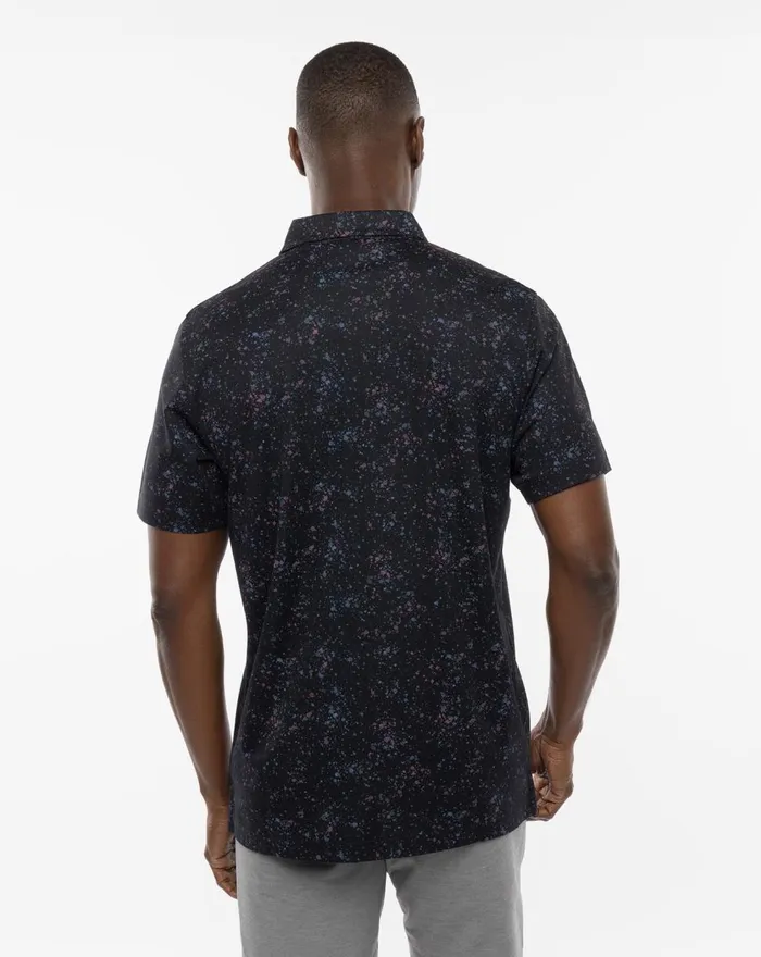 Men Polos TravisMathew SPLATTER PRINT POLO Black