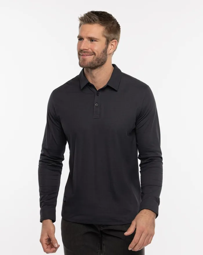 Men Polos TravisMathew STATE ROOM POLO Black