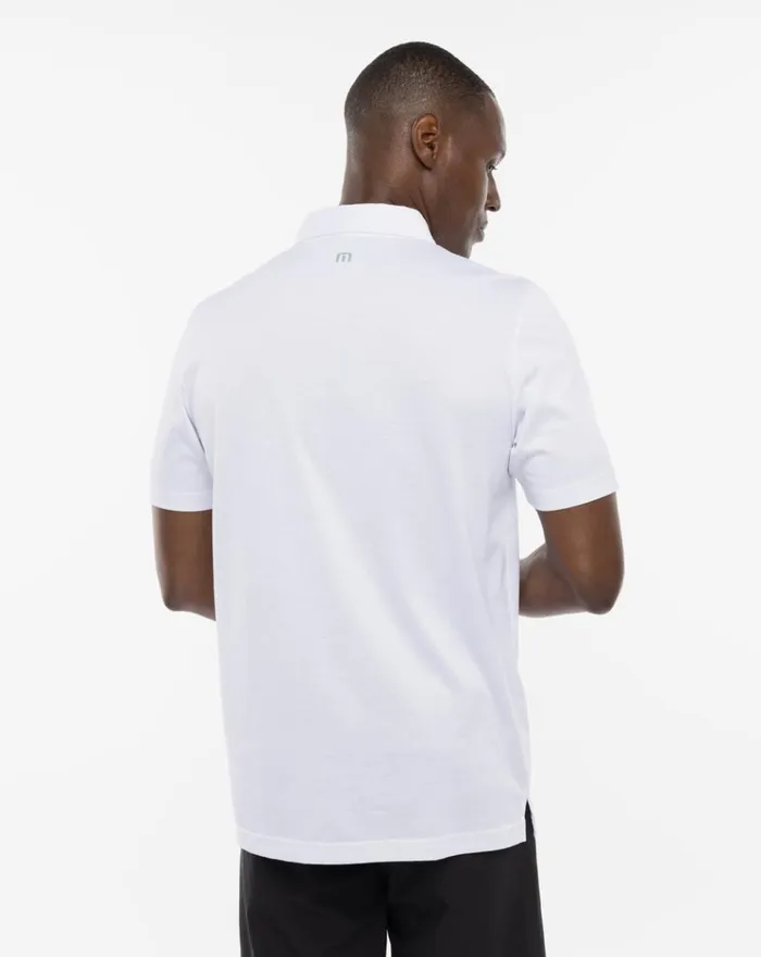 Men Polos TravisMathew SURF SLANG POLO White