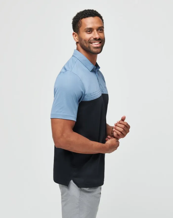 Men Polos TravisMathew TAXIWAY POLO Coronet