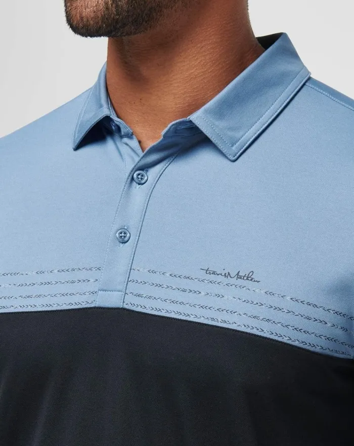 Men Polos TravisMathew TAXIWAY POLO Coronet