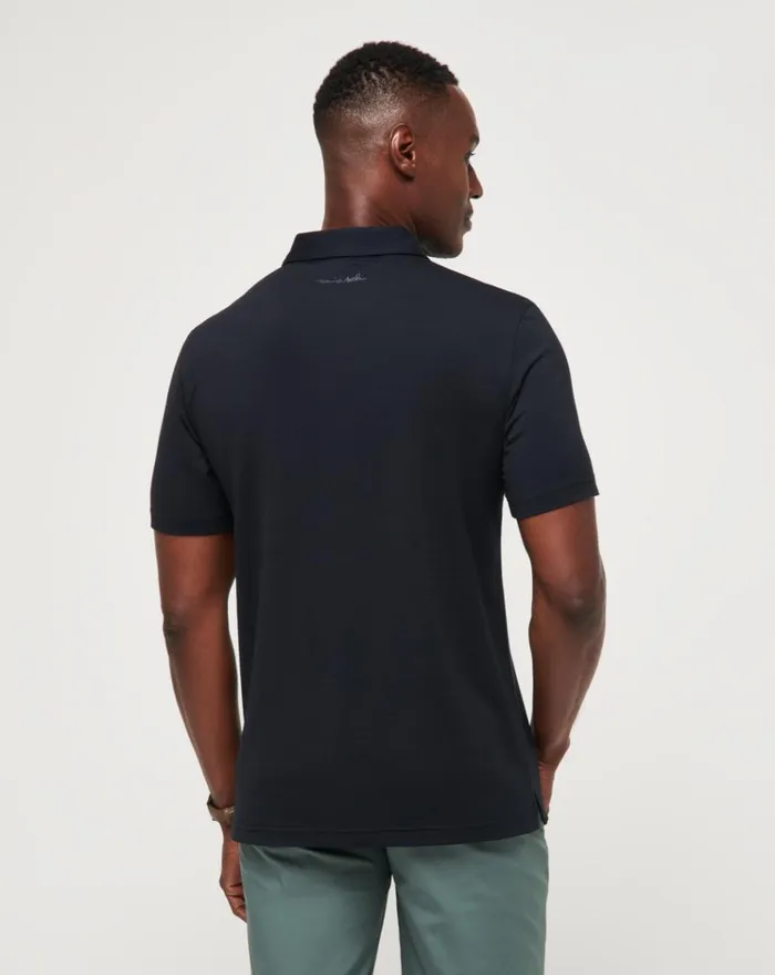 Men Polos TravisMathew THE HEATER POLO Black