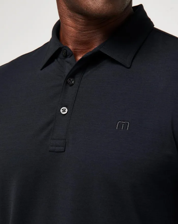 Men Polos TravisMathew THE HEATER POLO Black