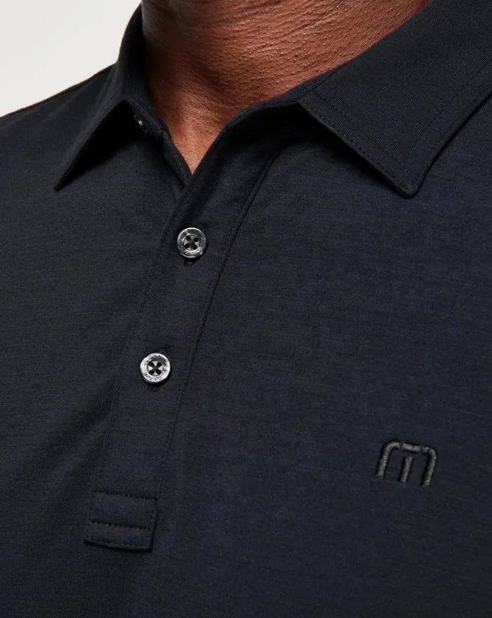 Men Polos TravisMathew THE HEATER POLO Black