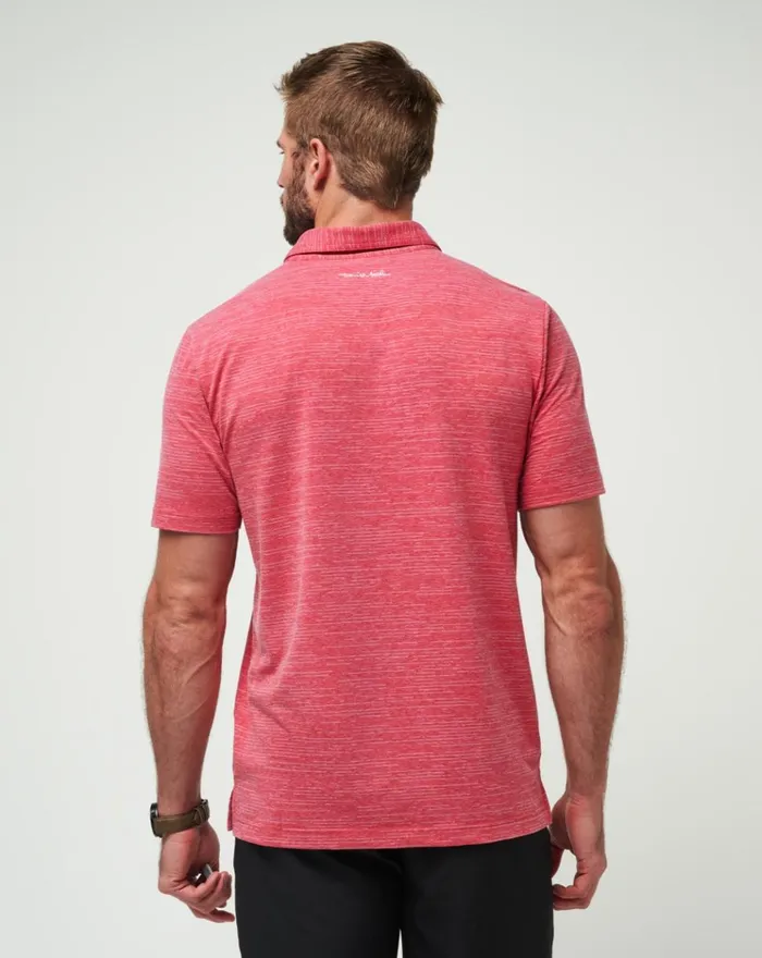 Men Polos TravisMathew THE HEATER POLO Heather Scooter