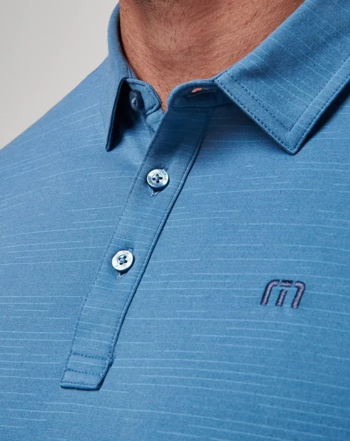Men Polos TravisMathew THE HEATER POLO Stellar Blue