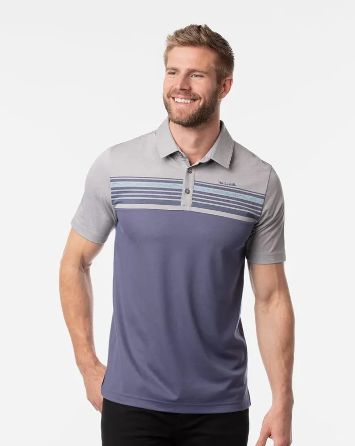 Men Polos TravisMathew THE UNKNOWN POLO Heather Medium Grey
