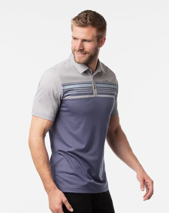 Men Polos TravisMathew THE UNKNOWN POLO Heather Medium Grey