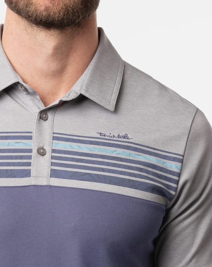 Men Polos TravisMathew THE UNKNOWN POLO Heather Medium Grey